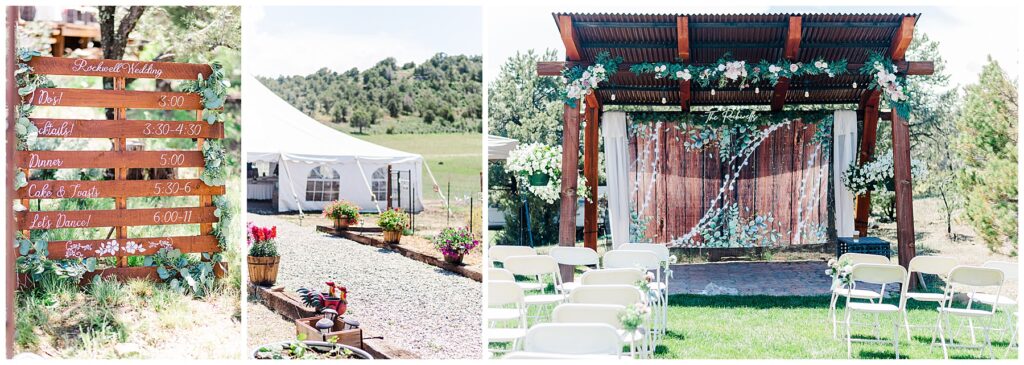 Backyard Wedding in Bayfield Colorado