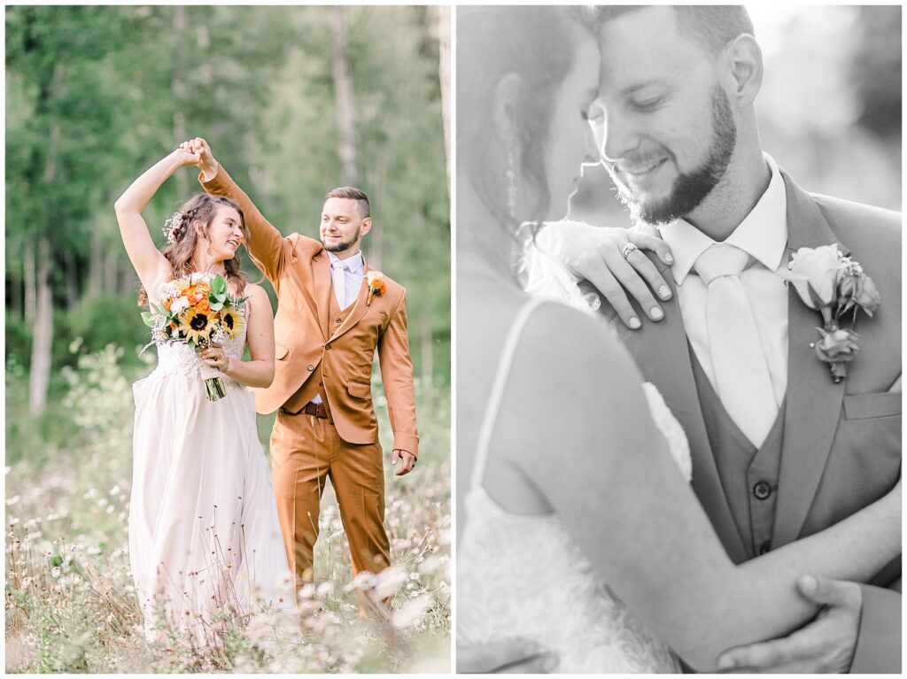 Durango mountain wedding bridal portraits