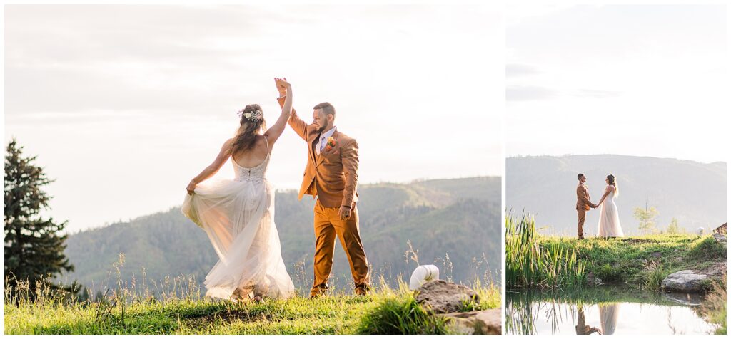 Durango mountain wedding dreamy portraits