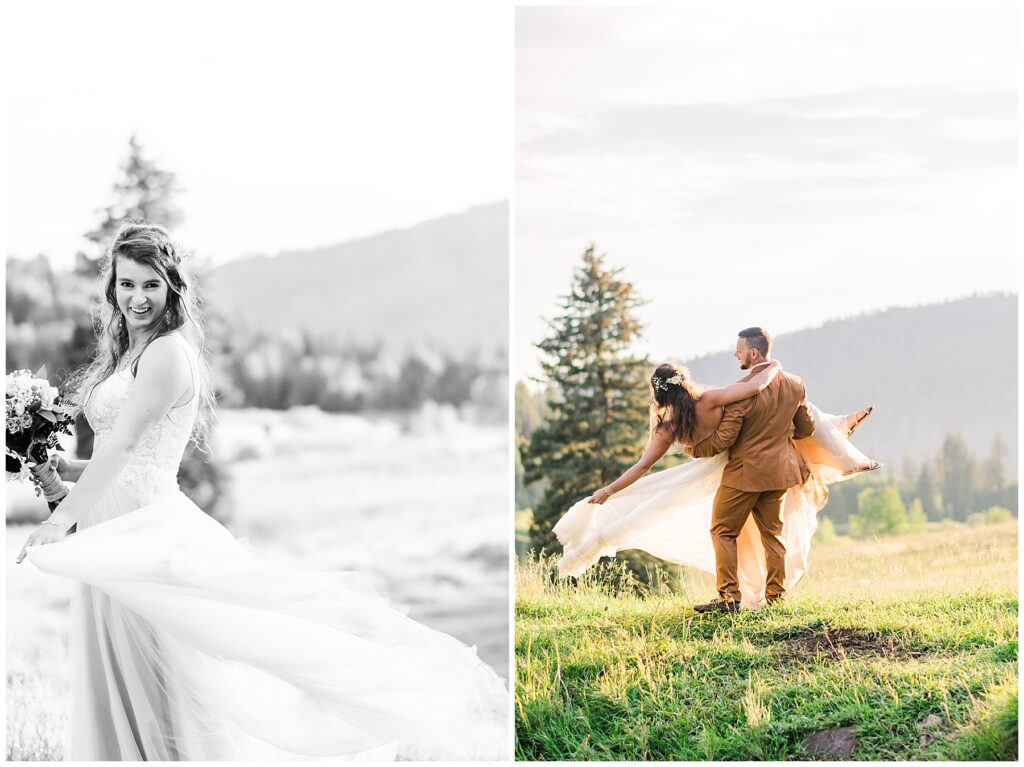 Durango mountain wedding lake