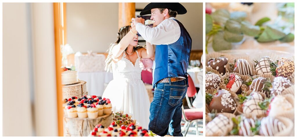 Chocolate covered strawberries wedding dessert