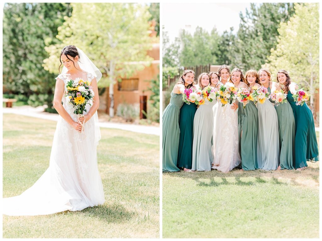 Albuquerque wedding Forest and Sage Green