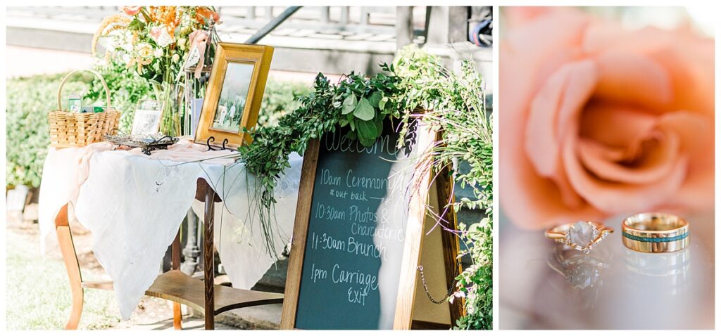 Downtown Durango wedding details