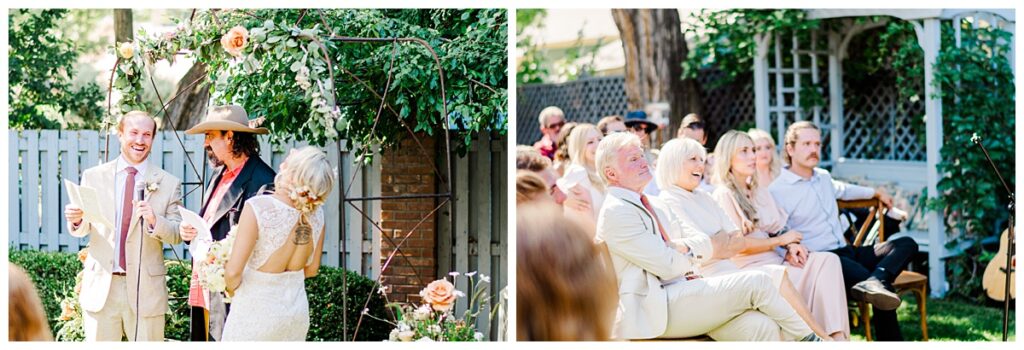 Backyard Durango Wedding Ceremony