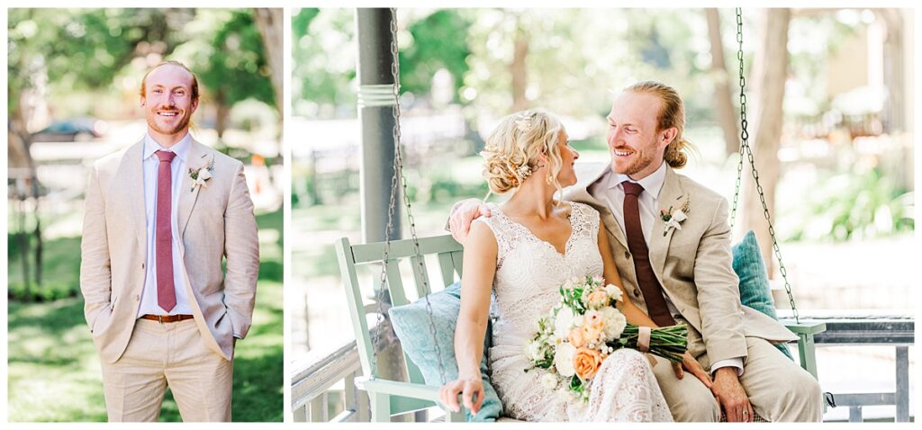 Downtown Durango wedding bridal portraits