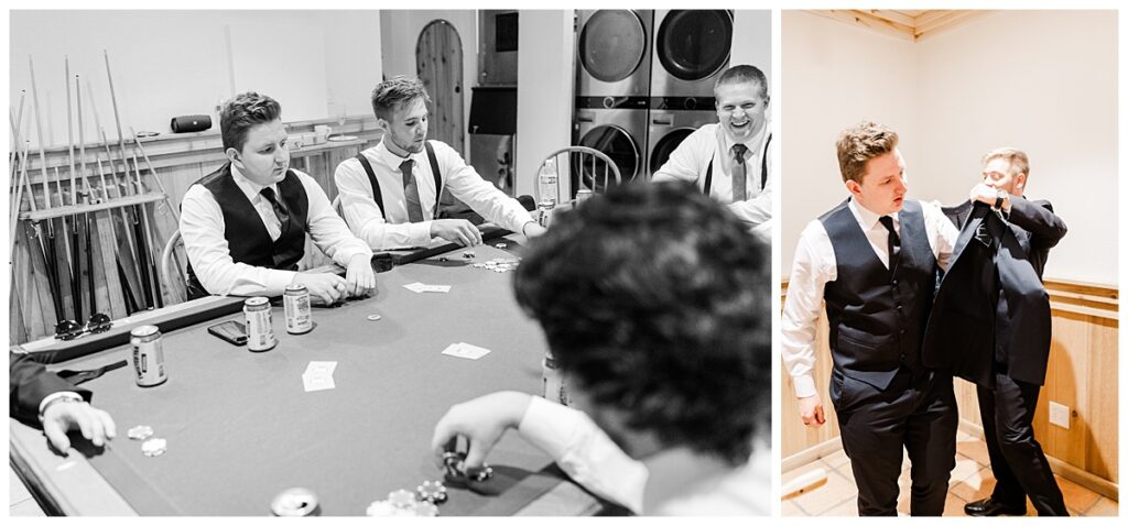 Black Diamond Lodge Wedding poker