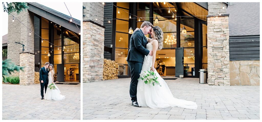 Black Diamond Lodge Wedding patio