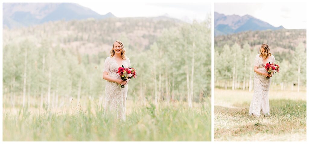 Late summer wedding Durango Mountains