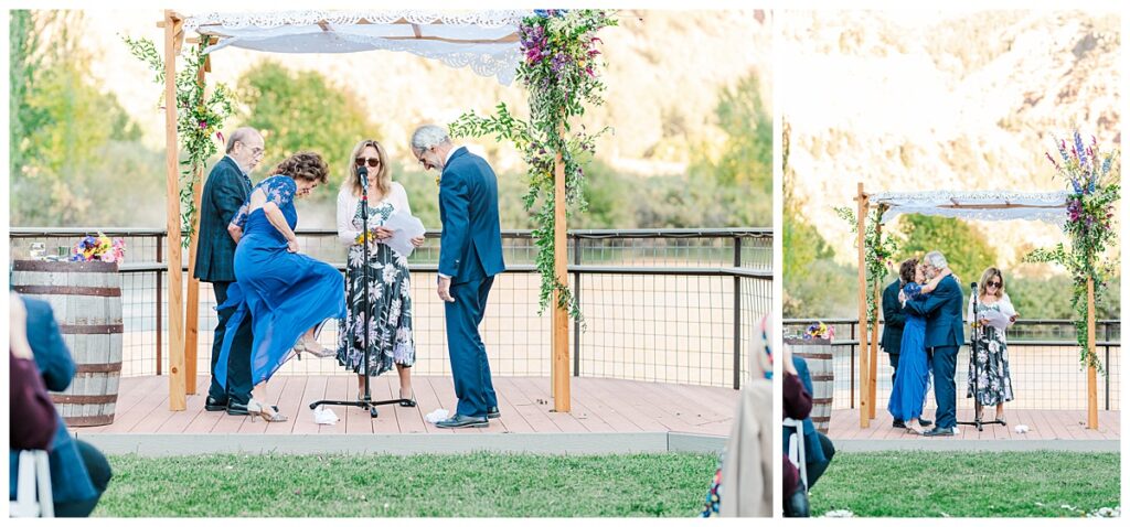 River Bend Ranch Wedding ceremony