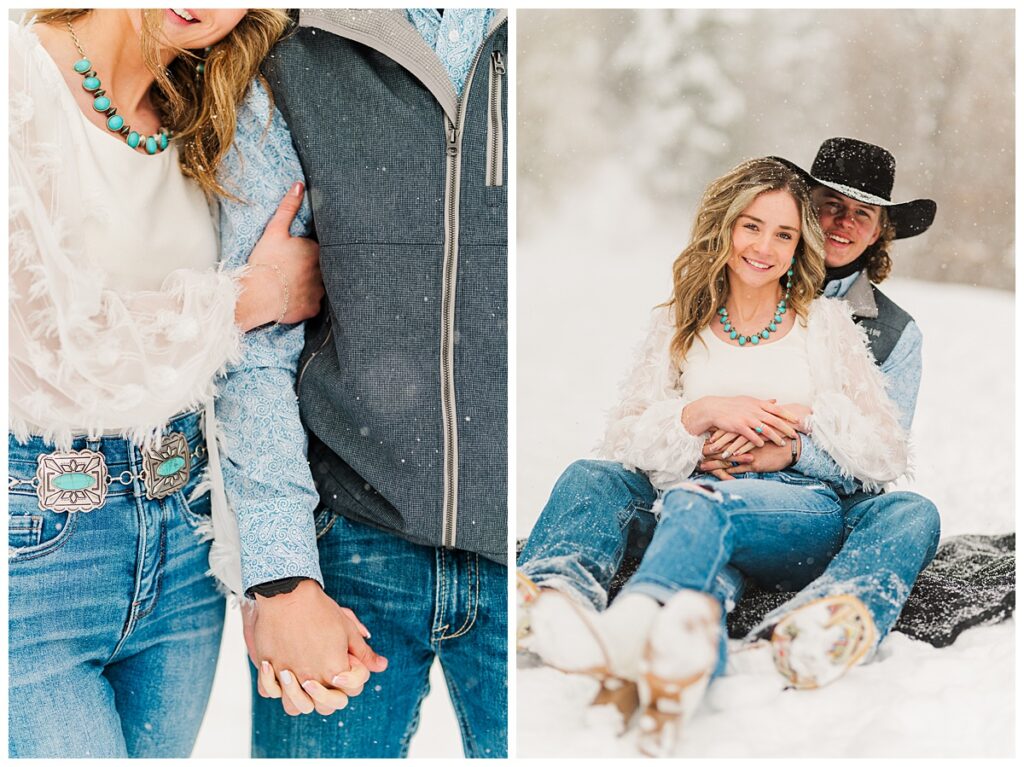 Winter La Plata Canyon Engagement Session