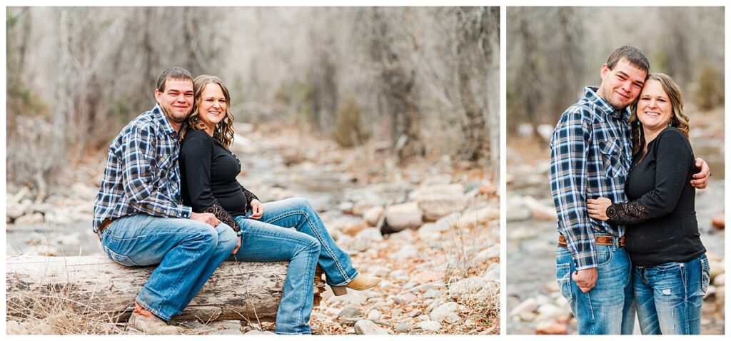 Winter engagement session