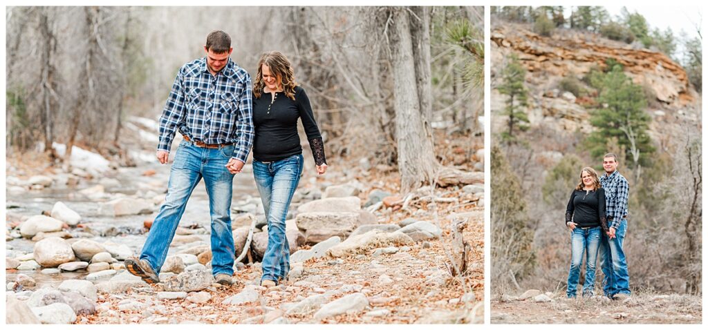 Winter engagement session