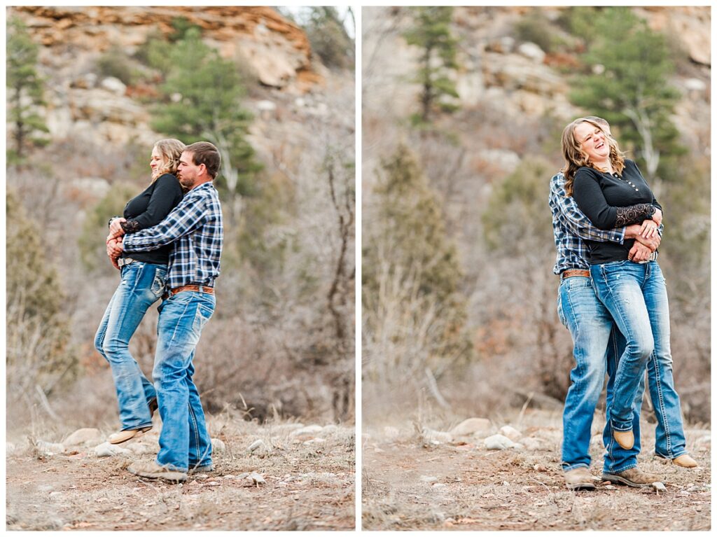 Cute winter engagement session