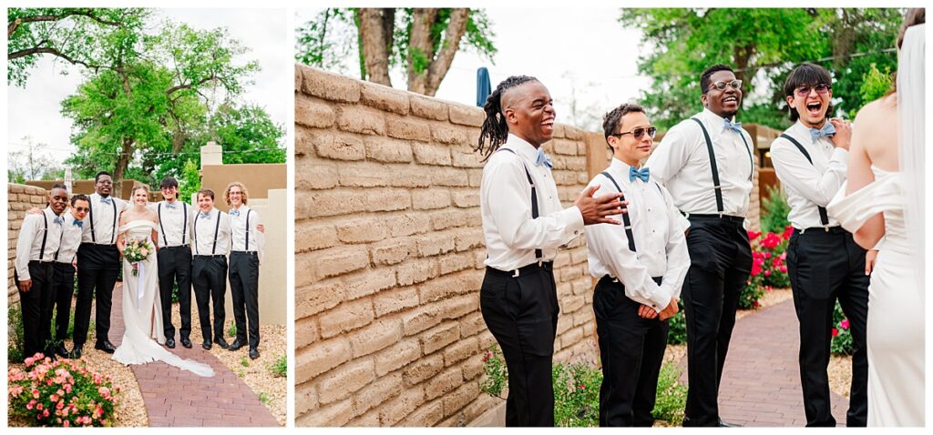 Old Town Albuquerque Wedding First Look