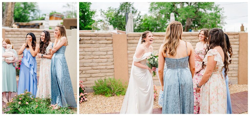 Old Town Albuquerque Wedding Bridesmaids fun