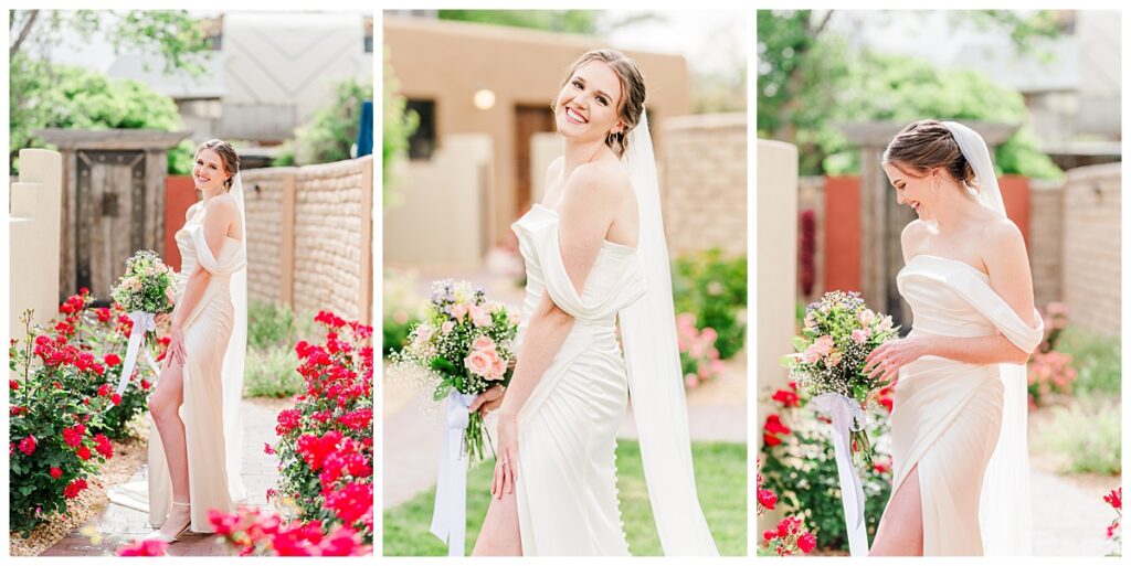 Old Town Albuquerque Wedding Bridal Portraits