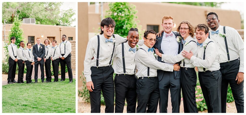 Old Town Albuquerque Wedding Groomsmen