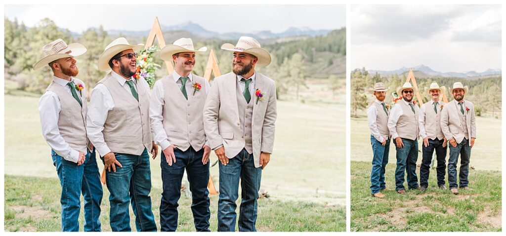 Coyote Hill Lodge Wedding Groomsmen