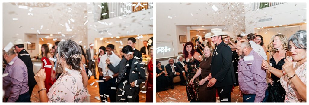 August Black Diamond Lodge Wedding Confetti Cannon