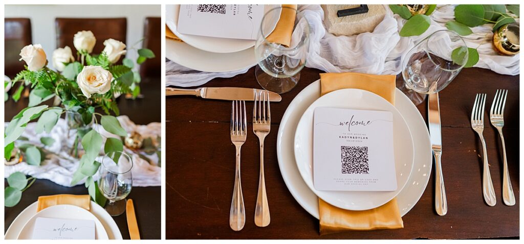 August Black Diamond Lodge Wedding Tablescapes