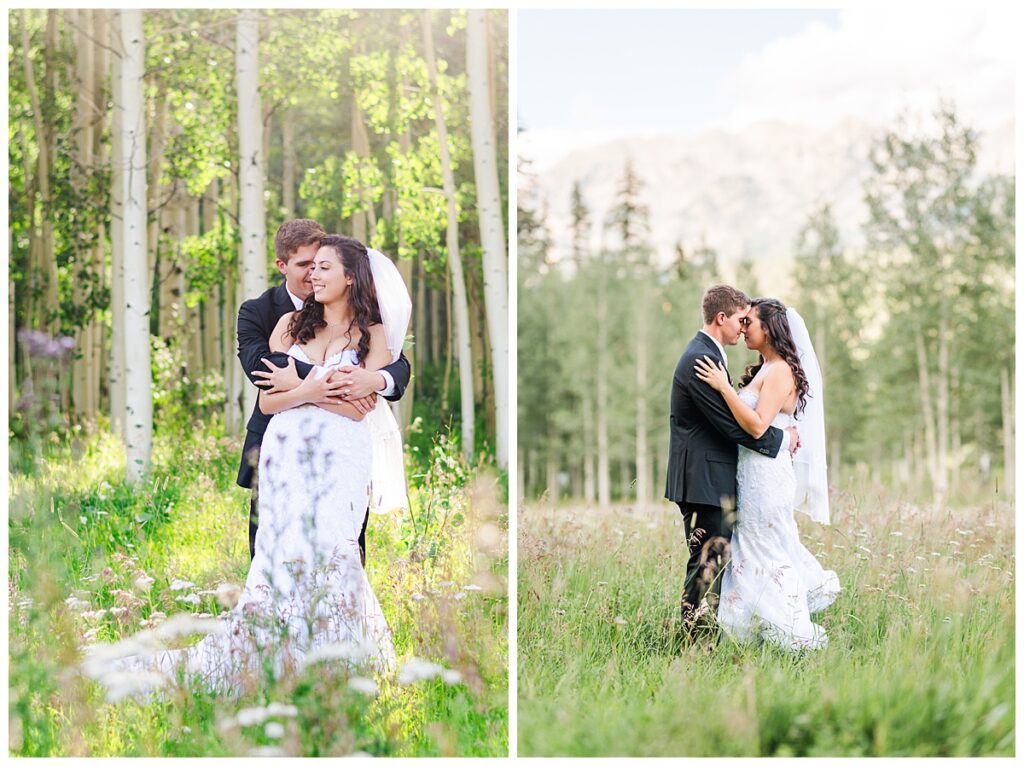 August Black Diamond Lodge Wedding Portraits