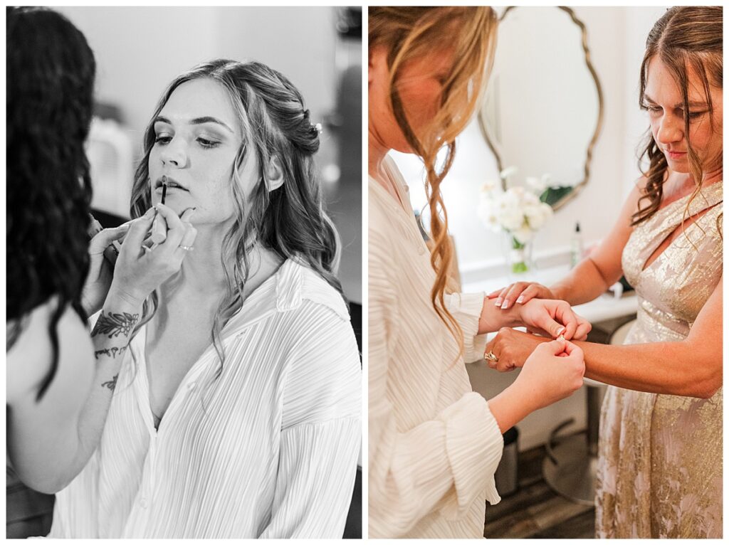 Riverbend Ranch Wedding Getting ready photos