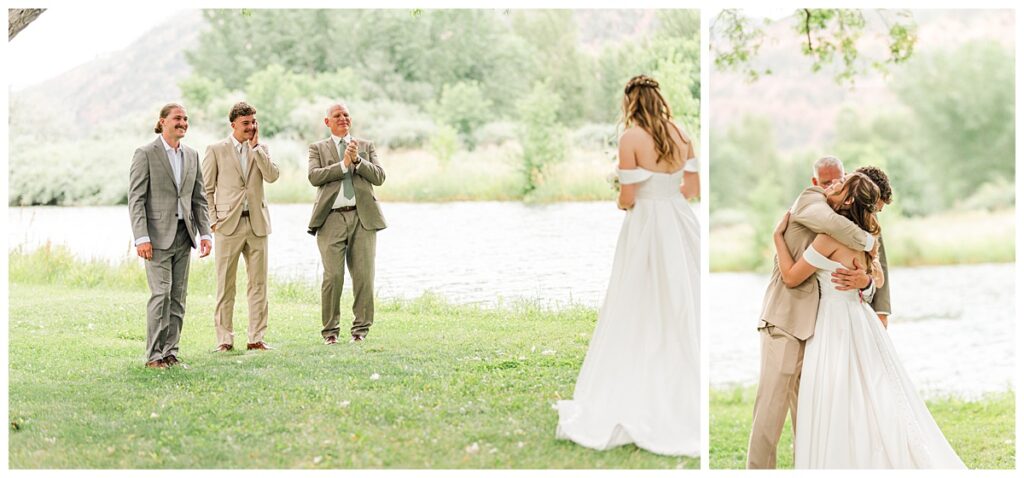 Riverbend Ranch Wedding Brother First Look