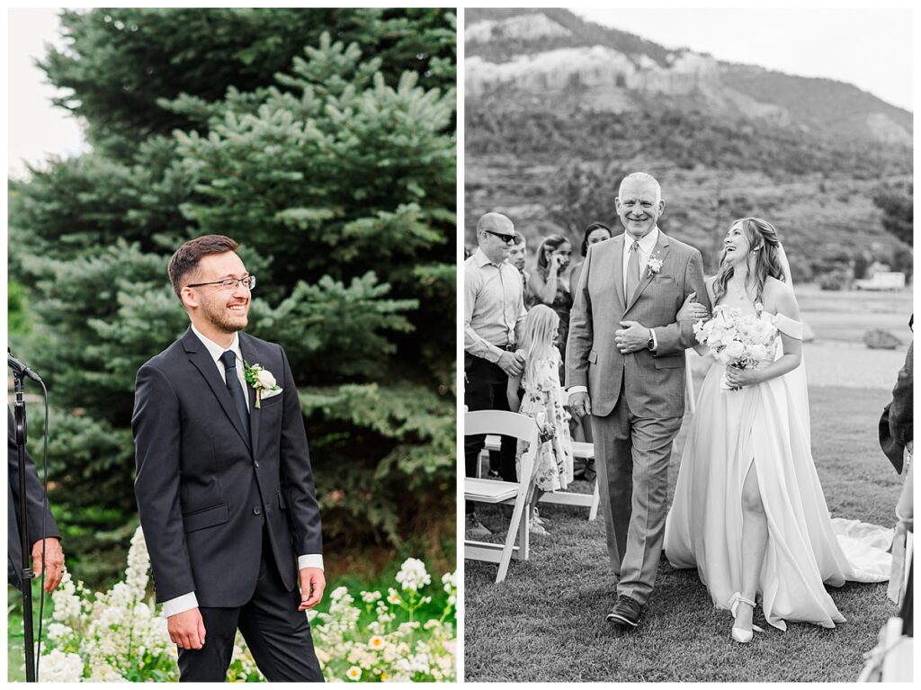 Riverbend Ranch Wedding Aisle Walk