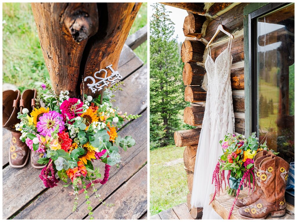 Southern Colorado Mountain Wedding Dress