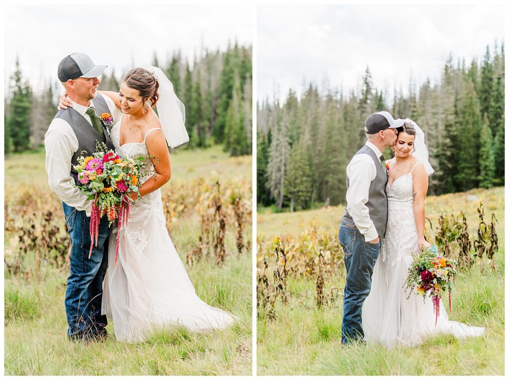 Southern Colorado Mountain Wedding Couple Portraits