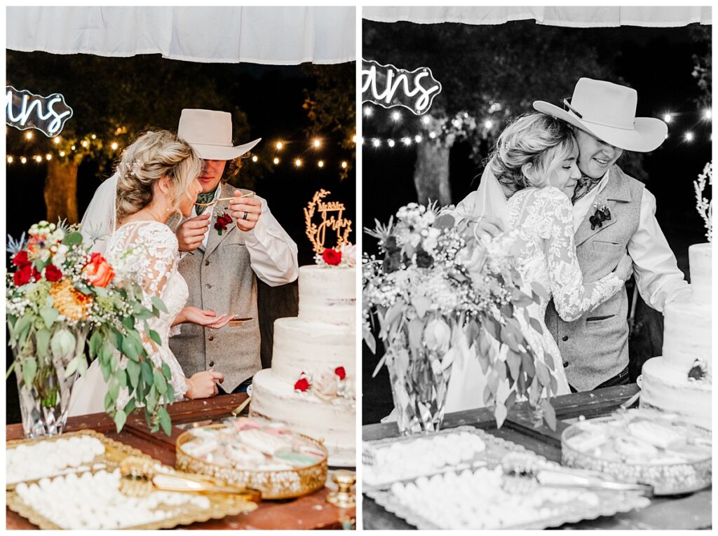 LePlatt's Pond Wedding Cake Cutting