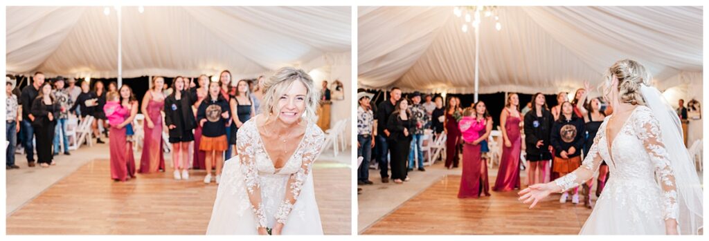 LePlatt's Pond Wedding Bouquet Toss