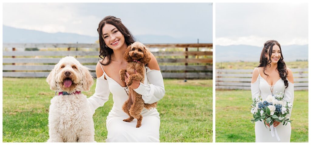 Backyard Monte Vista Wedding Bride