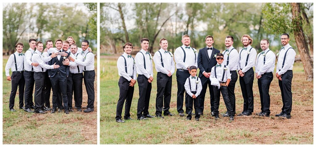 Backyard Monte Vista Wedding Groomsmen