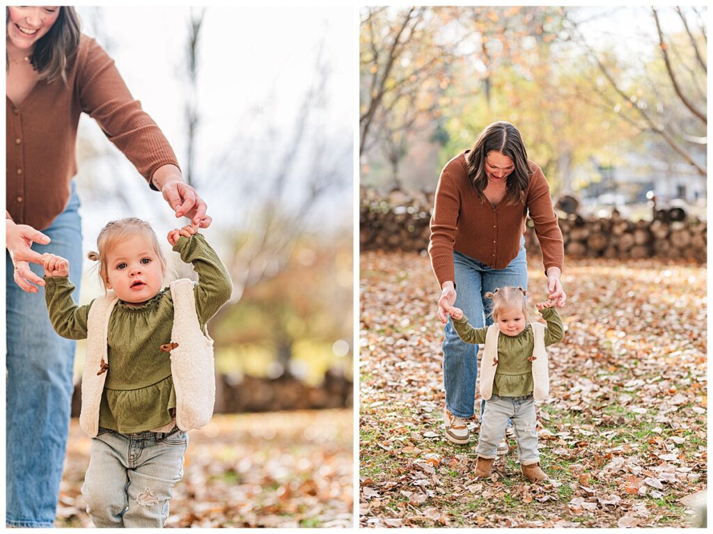 Fall Family Photos Mom and Daughter