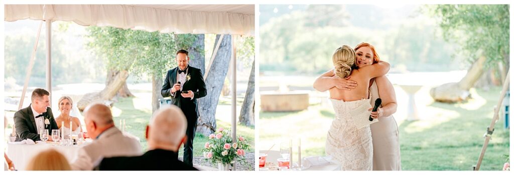 June LePlatt's Pond Wedding Speeches
