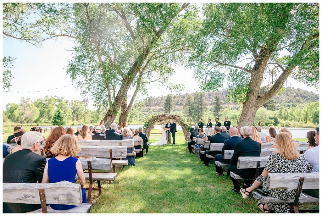 June LePlatt's Pond Wedding Ceremony Site