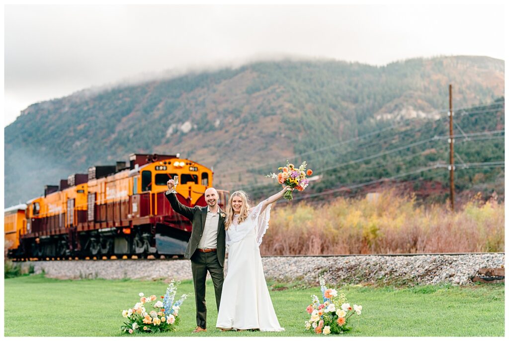 Autumn River Bend Ranch Wedding  Duragno Colorado